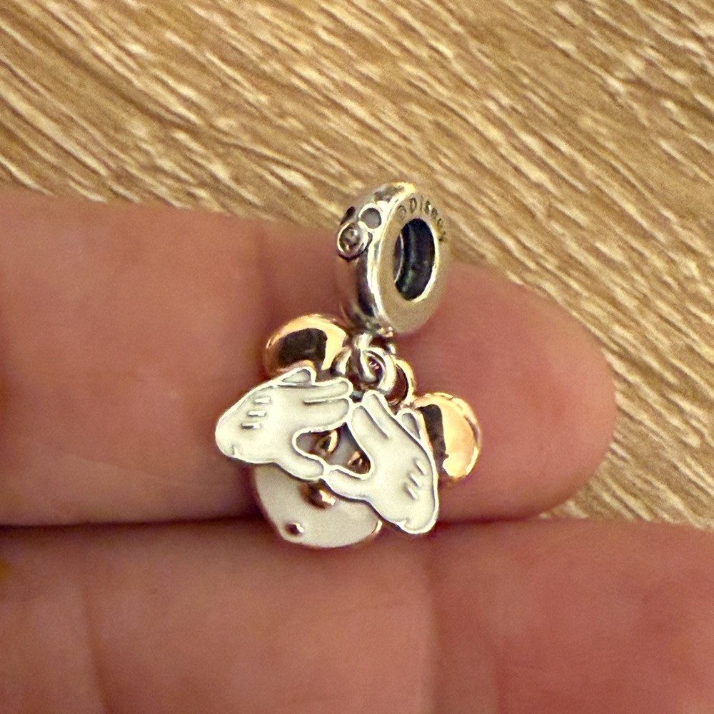 Disney Silver and Gold Mickey Charm - Picture 2 of 5